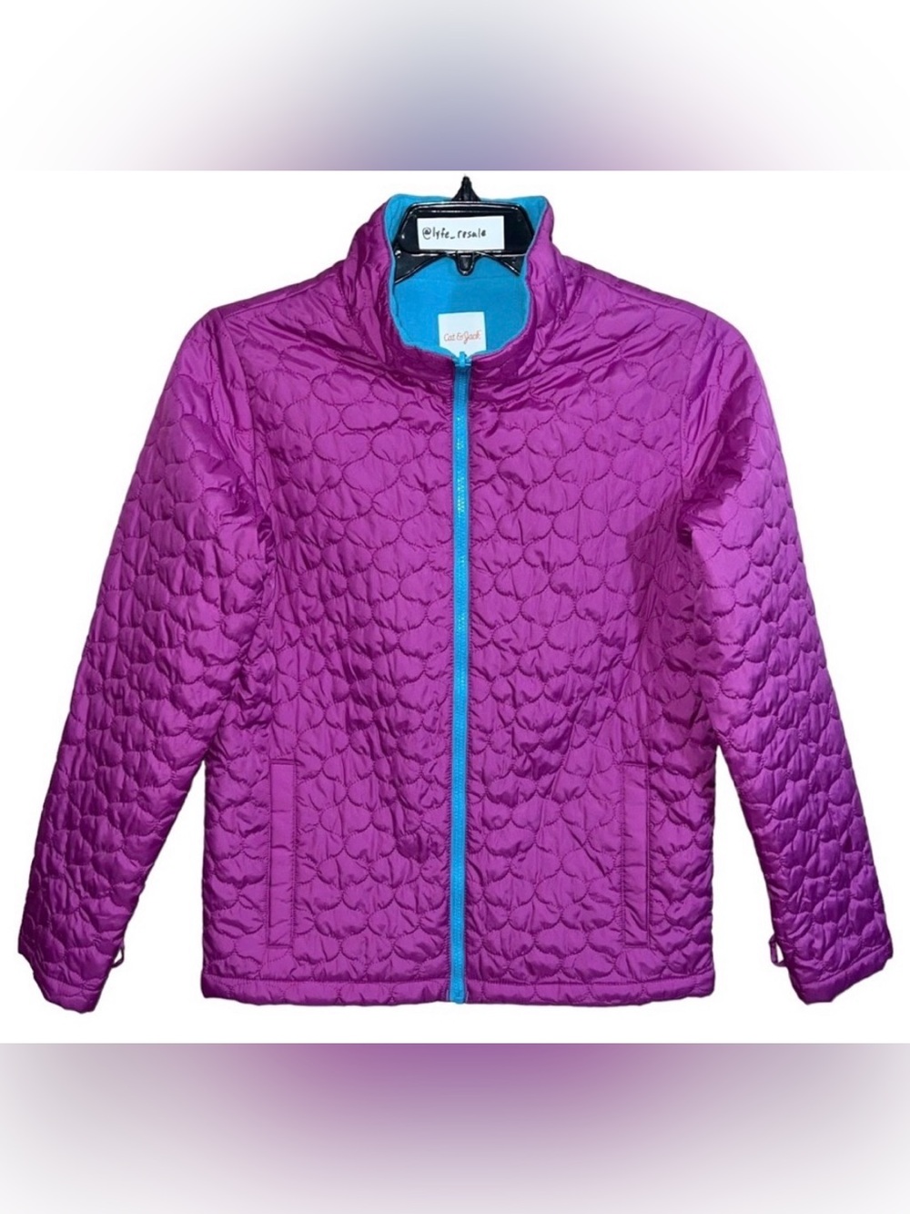 Cat & Jack Jacket Coat Girls Size XXL Purple Teal